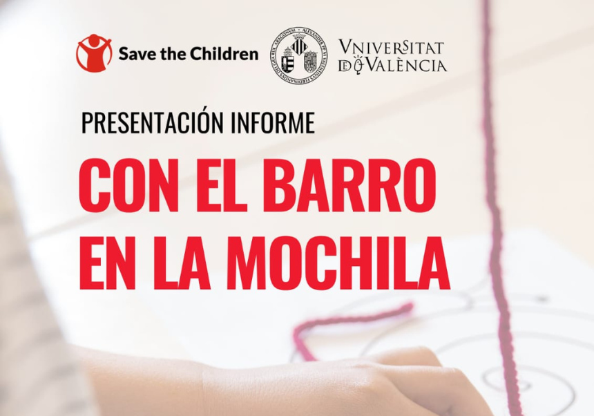 cartel de presentación con el barro en la mochila